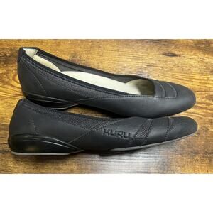 Kuru Grace Loafers Flats Shoes Womens Size 9 Black Leather Slip On Orthotic Shoe